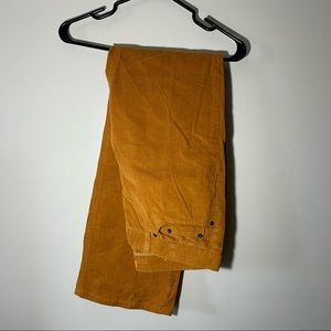 JOE FRESH Orange/Yellow Corduroy Wide leg jeans